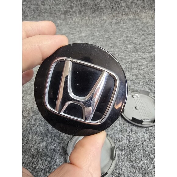 Center Caps Lot of 4 Honda OEM Black 275in PS PPE Hub Dust Wheel Covers #79 - Picture 6 of 8